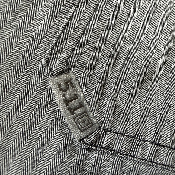 5.11 Tactical Series Shirt Mens Extra XL Gray Snap Button Down Short Sleeve - Picture 5 of 10